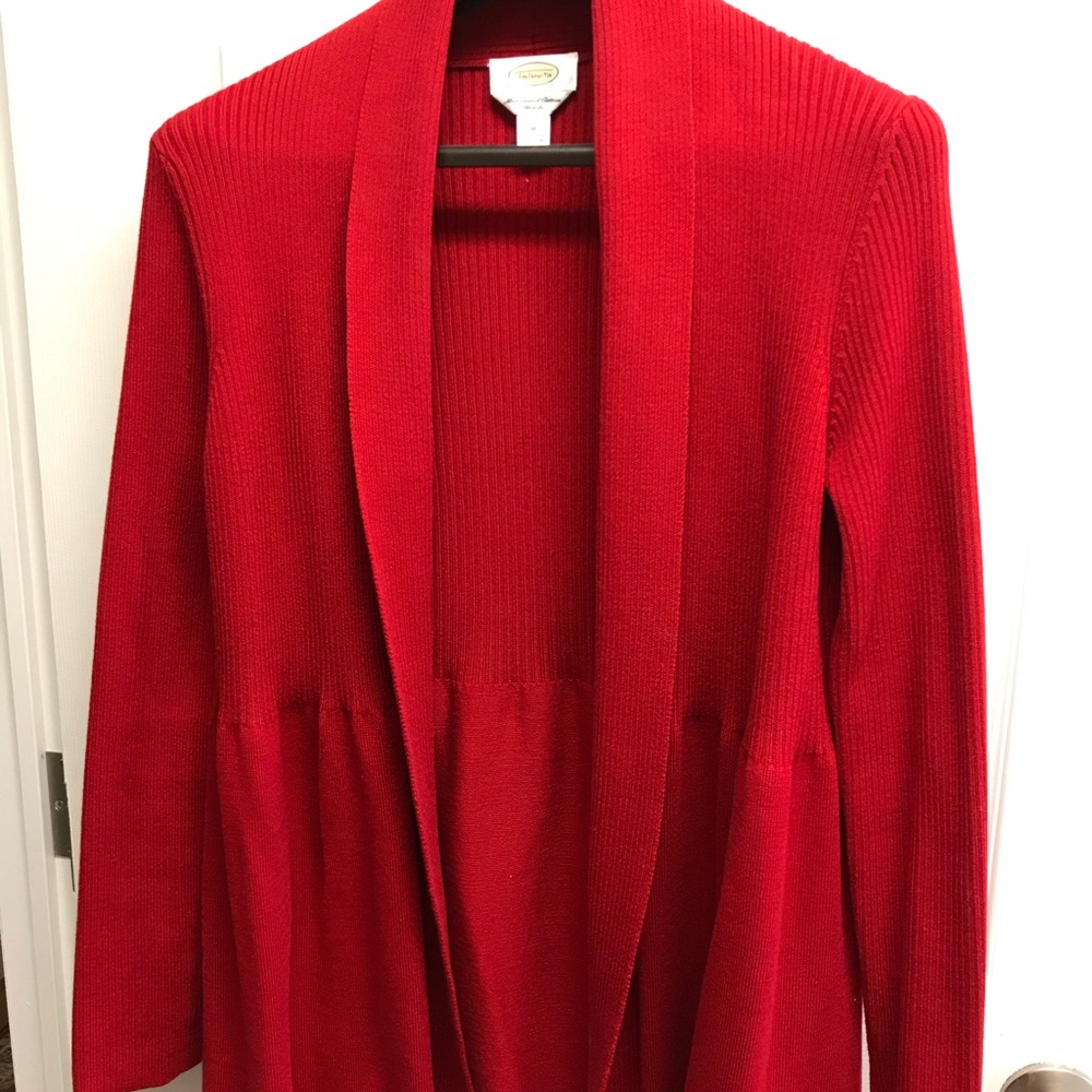 Talbots red sweater